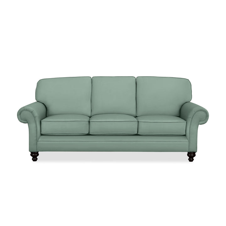 Gaige 88" Rolled Arm Sofa with Reversible Cushions Wayfair Custom Upholstery™ Fabric: Bevin Natural Linen Blend