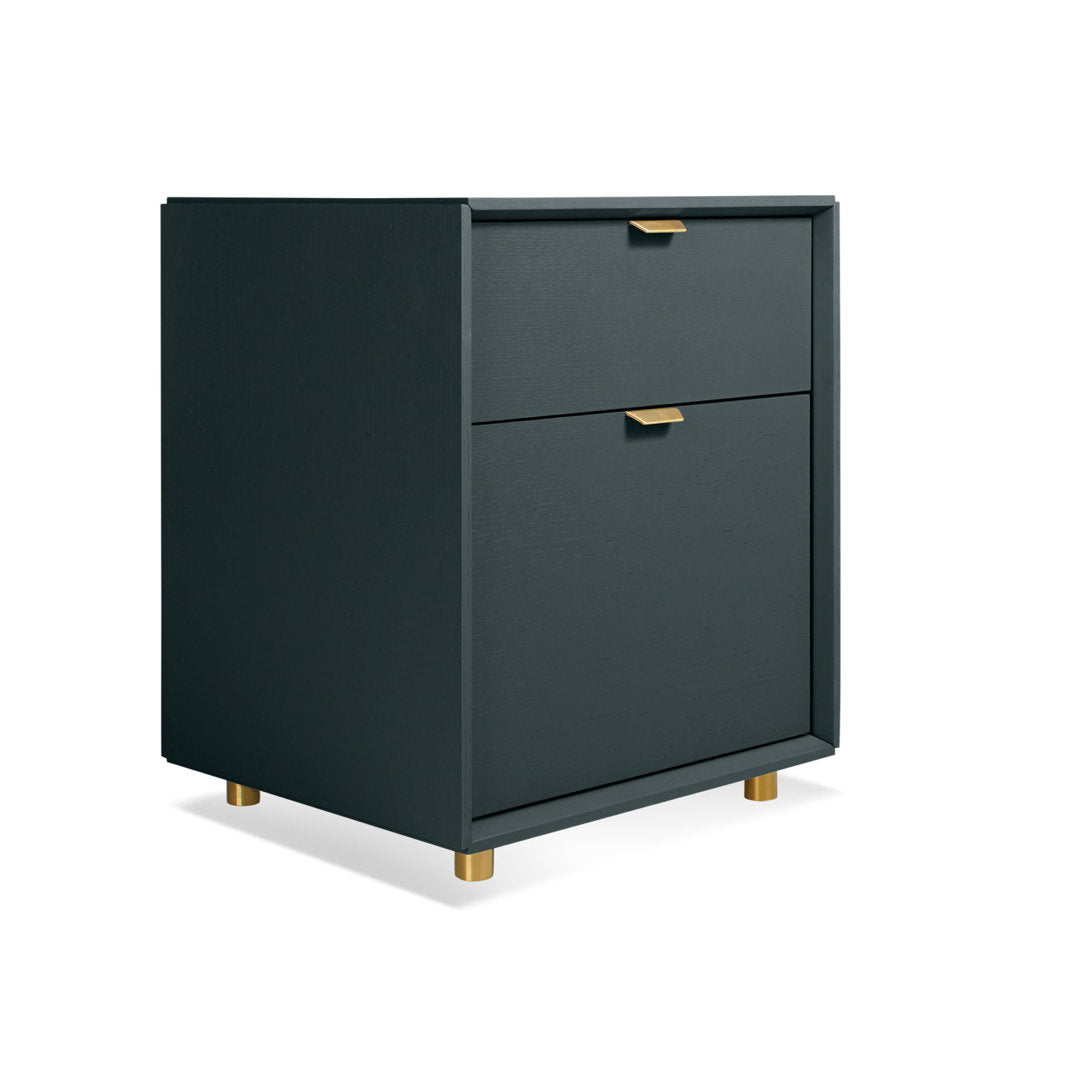 Dang 2 - Drawer Vertical Filing Cabinet Blu Dot Color: Navy Green