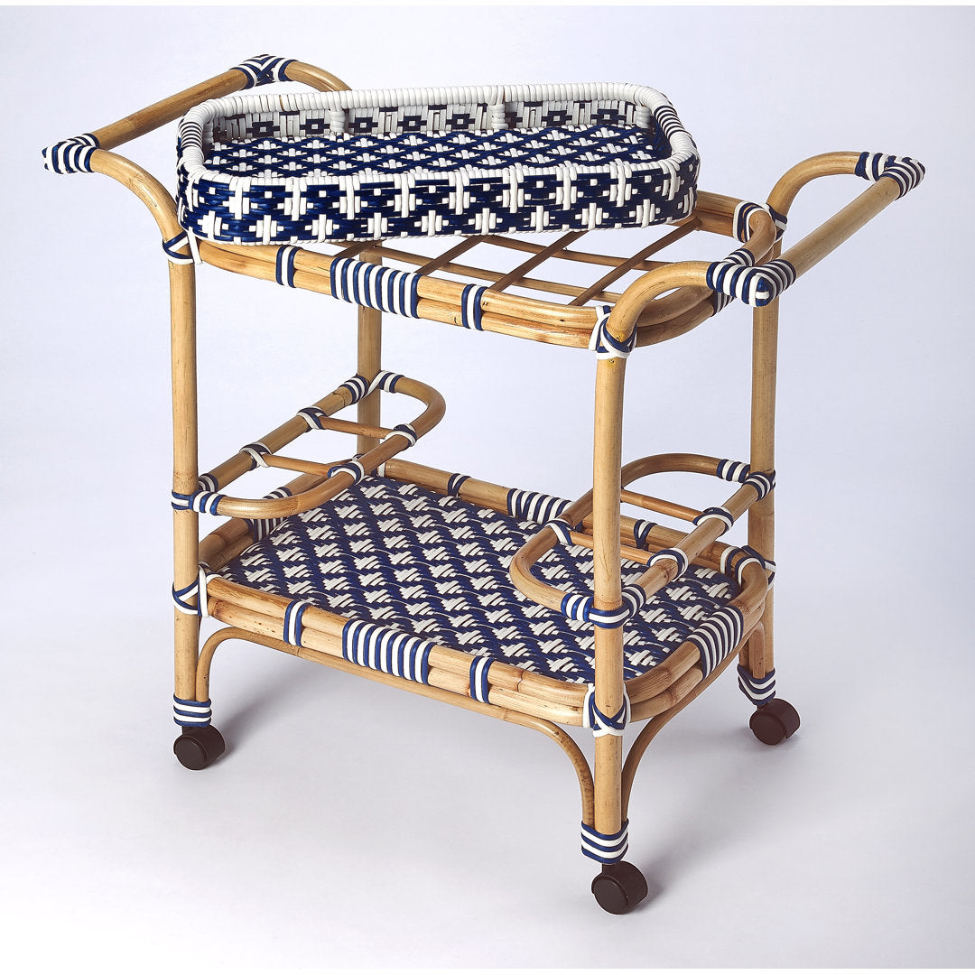 Domenica Bar Cart Joss & Main Top Color: Blue/white