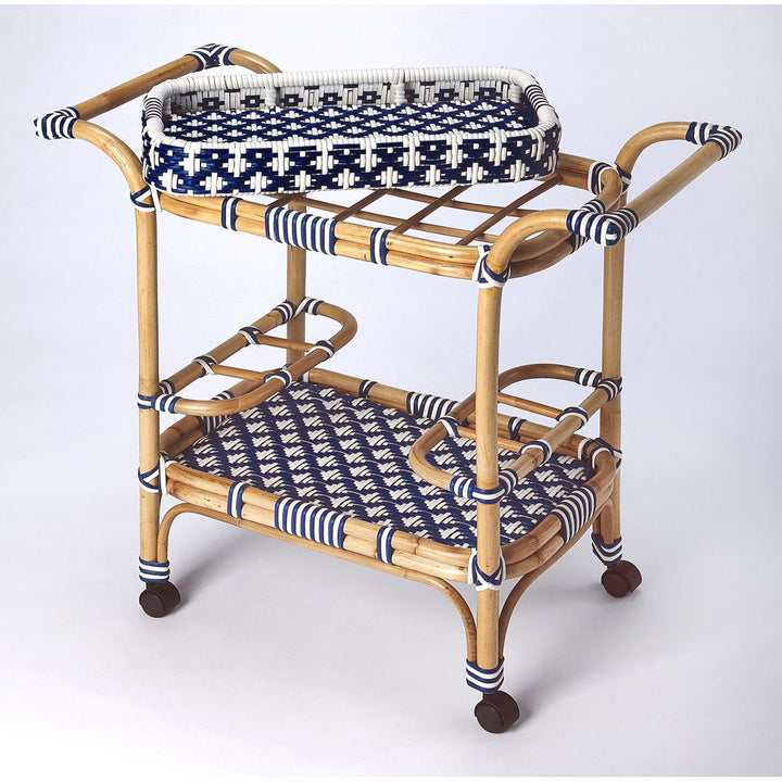 Domenica Bar Cart Joss & Main Top Color: Blue/white