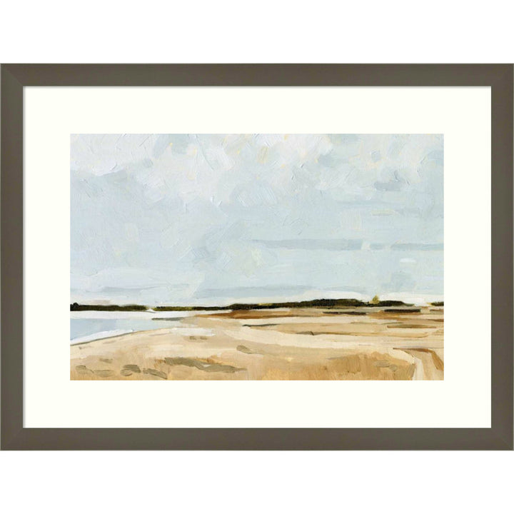 Quiet Coast I by Emma Caroline - Picture Frame Painting Print on Paper Joss & Main Size: 15" H x 20" W Format: Gray Framed Paper