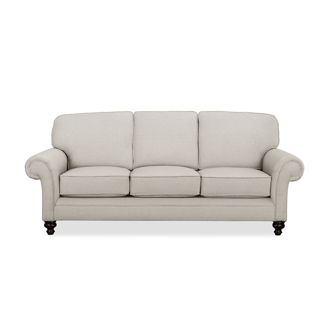 Gaige 88" Rolled Arm Sofa with Reversible Cushions Wayfair Custom Upholstery™ Fabric: Indy Cream Performance