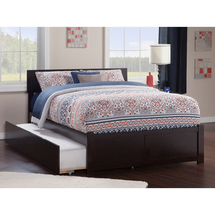 Bueno Park Solid Wood Platform Bed with Footboard and Trundle Viv + Rae™ Bed Frame Color: Espresso Size: Full