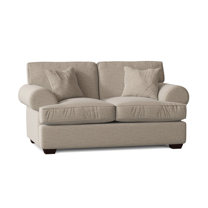 67" Recessed Arm Loveseat Birch Lane™ Fabric: Conversation Ivory Basketweave