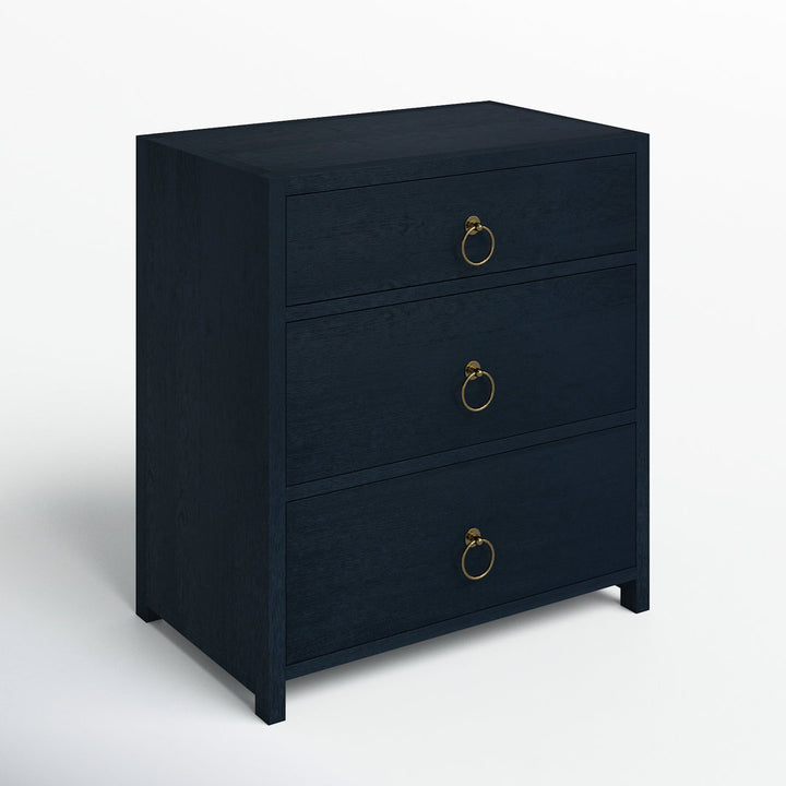 Elin 3 - Drawer Nightstand Joss & Main Color: Navy Blue