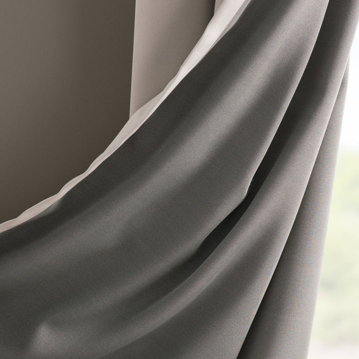 Wayfair Basics Room Darkening Grommet Curtain Panel Wayfair Basics® Curtain Color: Stone Size per Panel: 40" W x 84" L