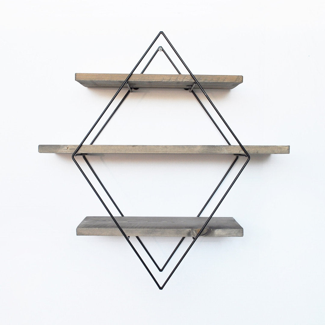 Alyssa 3 Piece Diamond Solid Wood Tiered Shelf Mistana™