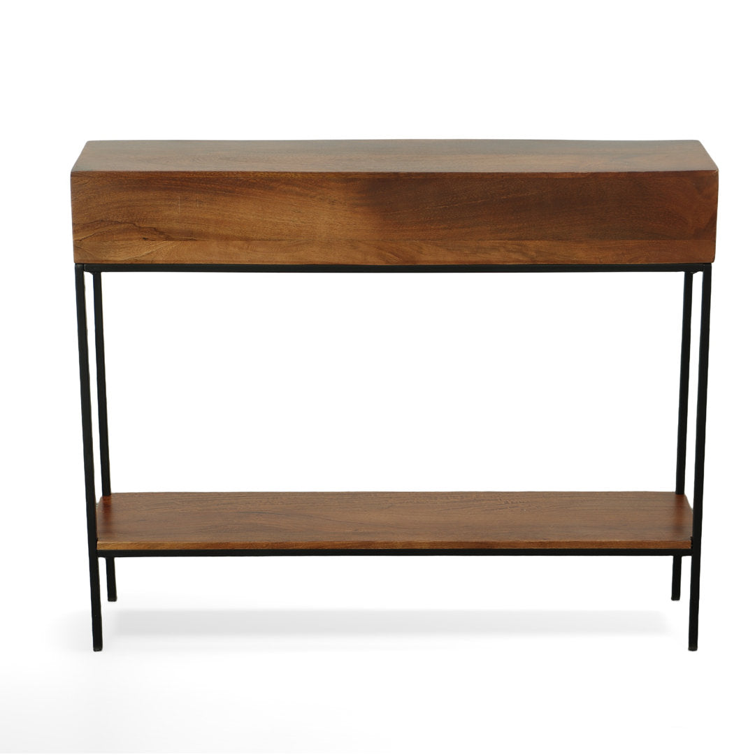 Kendriel 42" Console Table 17 Stories Table Top Color: Chestnut