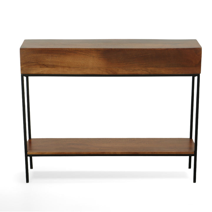 Kendriel 42" Console Table 17 Stories Table Top Color: Chestnut