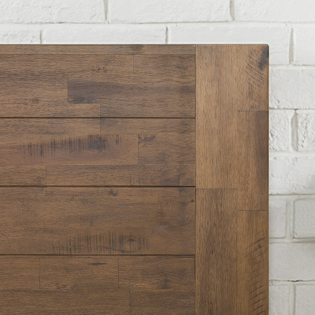 Kira Solid Wood Platform Bed Union Rustic Color: Dark Natural Wood Size: Twin