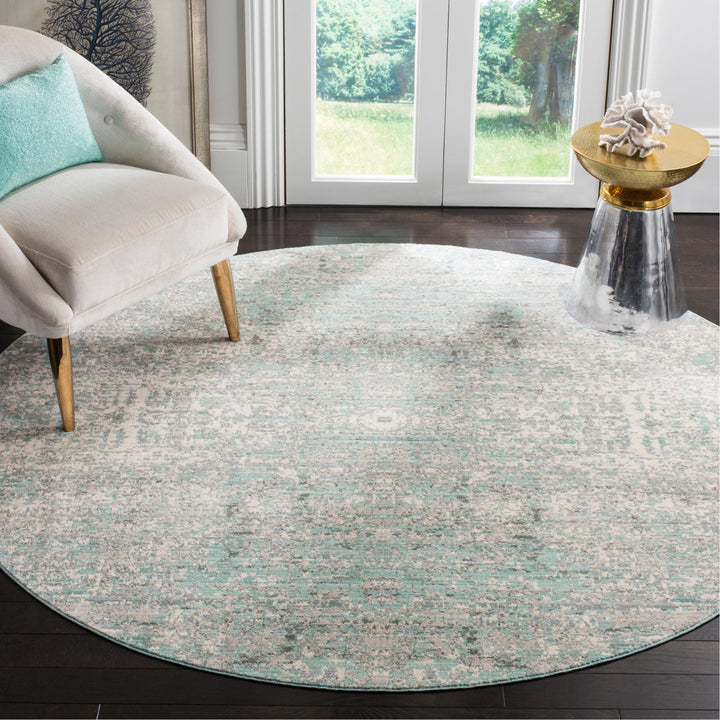 Mailelani Performance Abstract Rug 17 Stories Rug Size: Round 6'7"