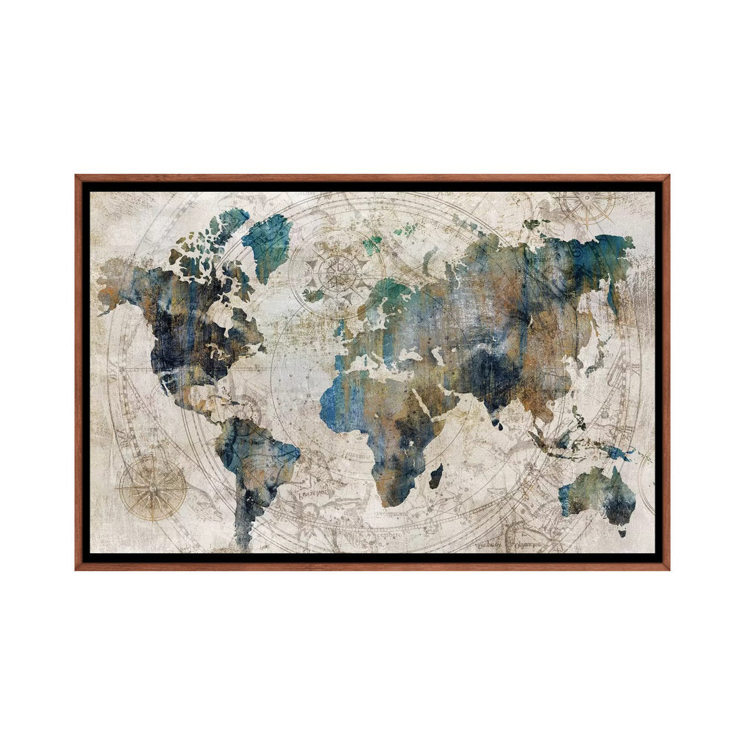 Celestial Map by Isabelle Z - Painting Print The Twillery Co.® Size: 32" H x 48" W x 1.5" D Format: Classic Wood Framed