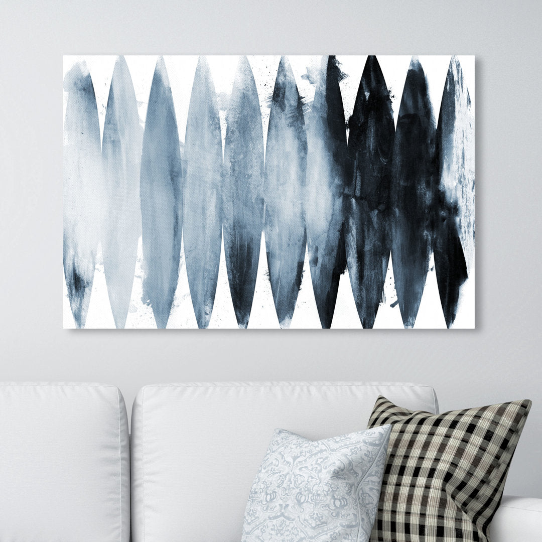 Abstract Paradise Found Muted - Painting Print on Canvas Art Remedy Size: 24" H x 36" W x 1.5" D Format: Wrapped Canvas