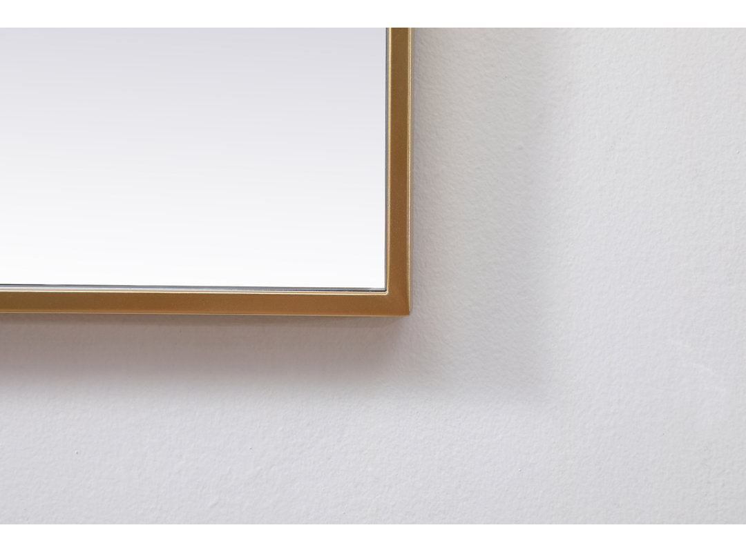 Valparaiso Accent Mirror Wade Logan® Size: 48"  x 48"  Finish: Brass