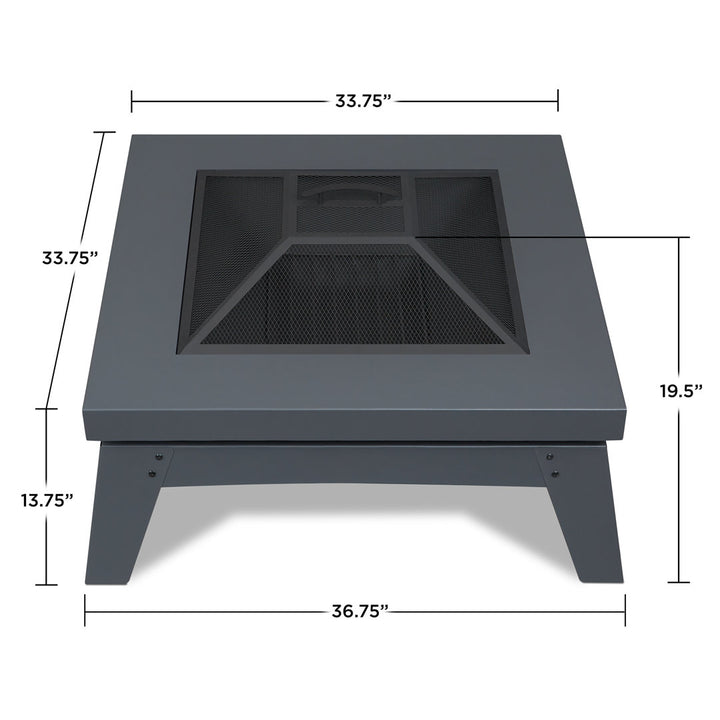 Breton Wood Burning Fire Pit by Real Flame Real Flame
