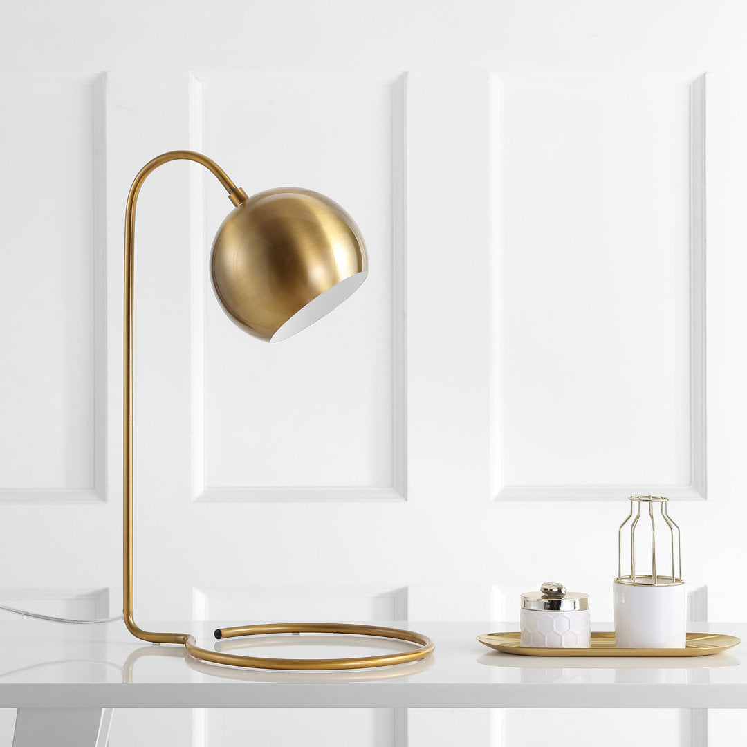 Rehaan 22" Desk Lamp George Oliver Finish: Gold