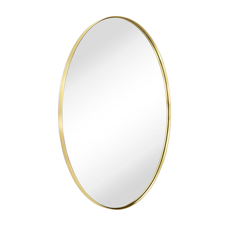 Javell Bathroom Mirror Ebern Designs Size: 36" x 24" Finish: Brushed Gold
