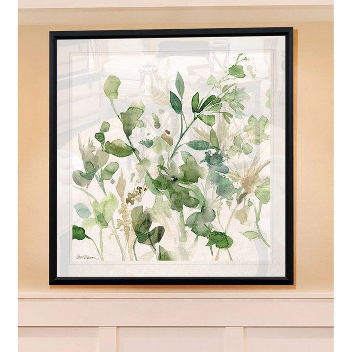 Argita Sage Garden I - Painting Print Lark Manor™ Size: 26.5" H x 26.5" W x 1.5" D Format: Black Plastic Framed
