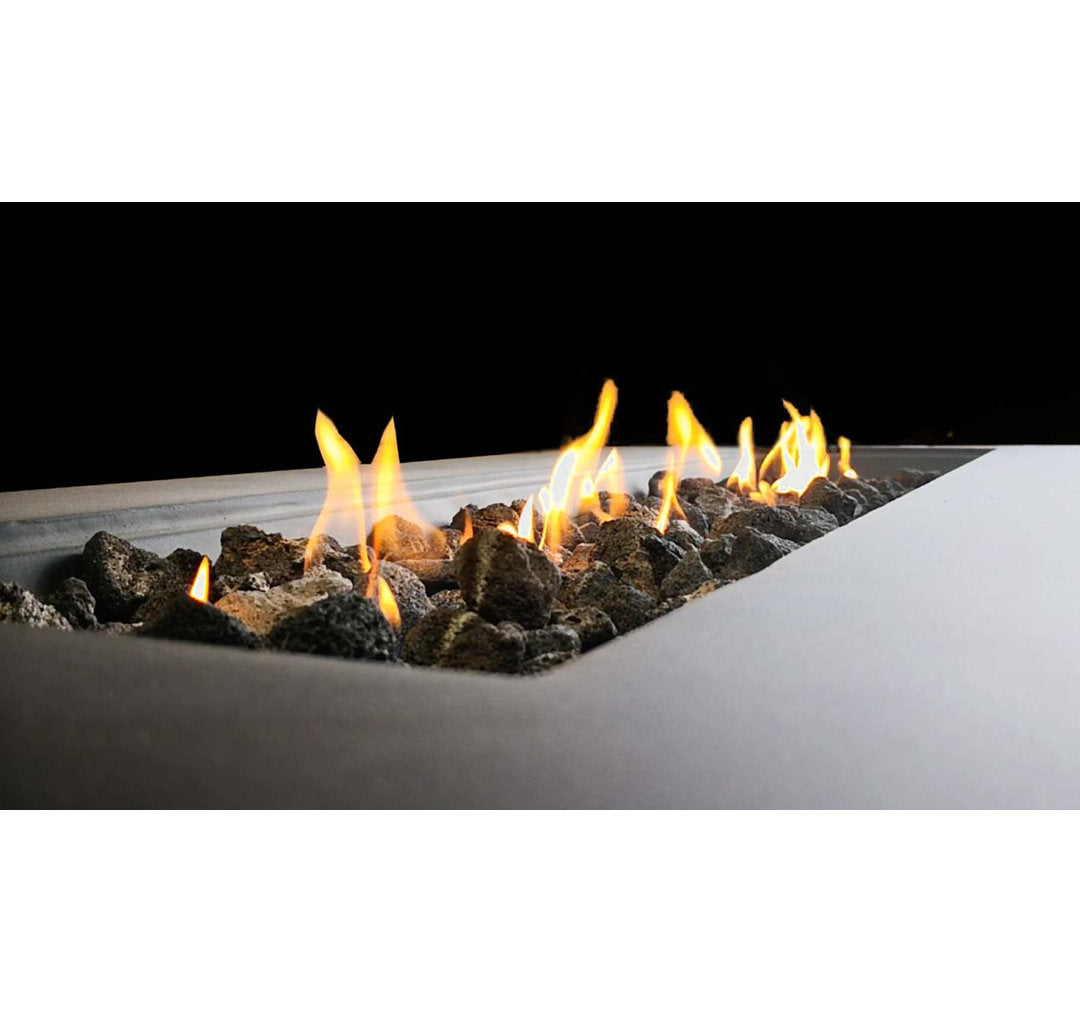 Hasibe Concrete Outdoor Fire Pit Table Latitude Run® Size: 15" H x 56" W x 24" D Finish: Charcoal