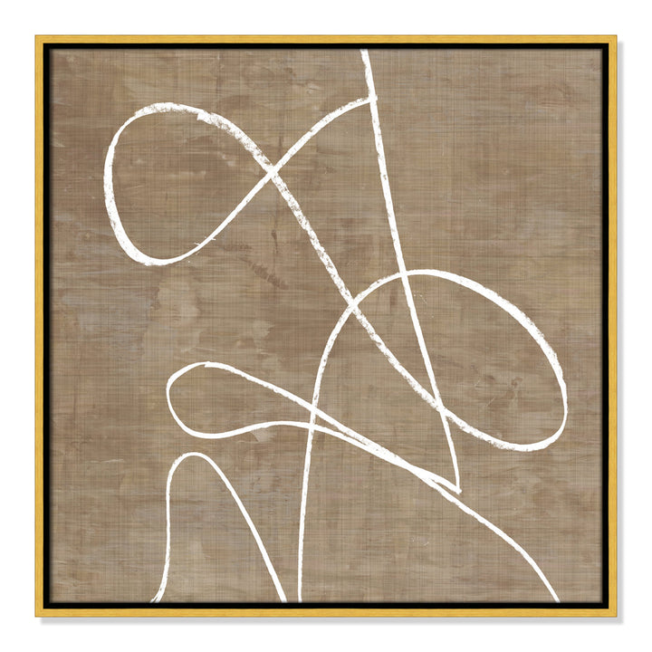 Swooping Lines - Floater Frame Painting on Canvas Joss & Main Size: 25.5" H x 25.5" W x 2" D Format: Gold