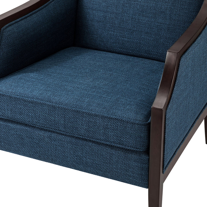 Akiyo 31" W Polyester Armchair Lark Manor™ Fabric: Navy 100% Polyester
