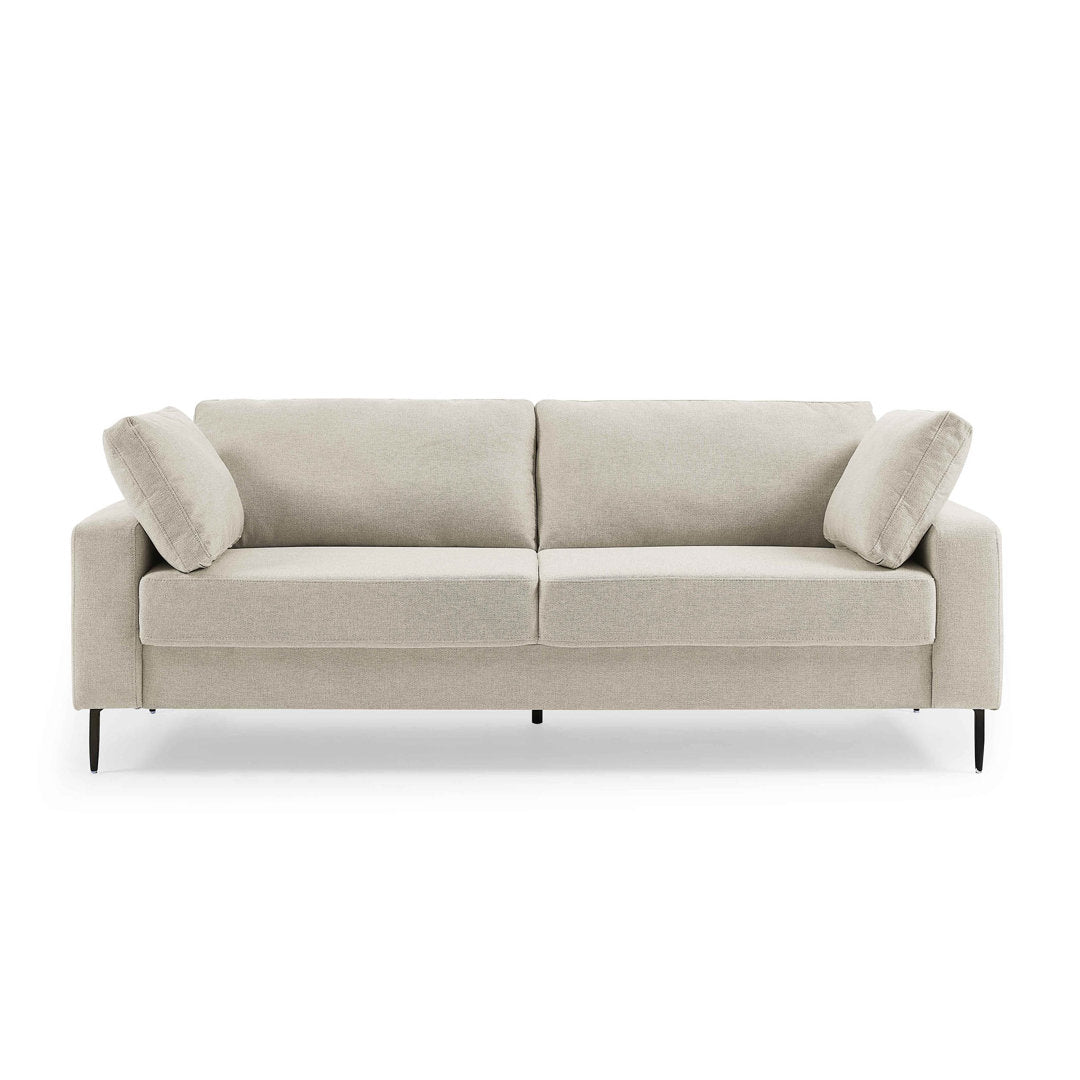 Jeses MINIMORE Modern Style Etta 84.3" Mid-Century Modern Design Sofa Corrigan Studio® Fabric: Off White Linen Blend