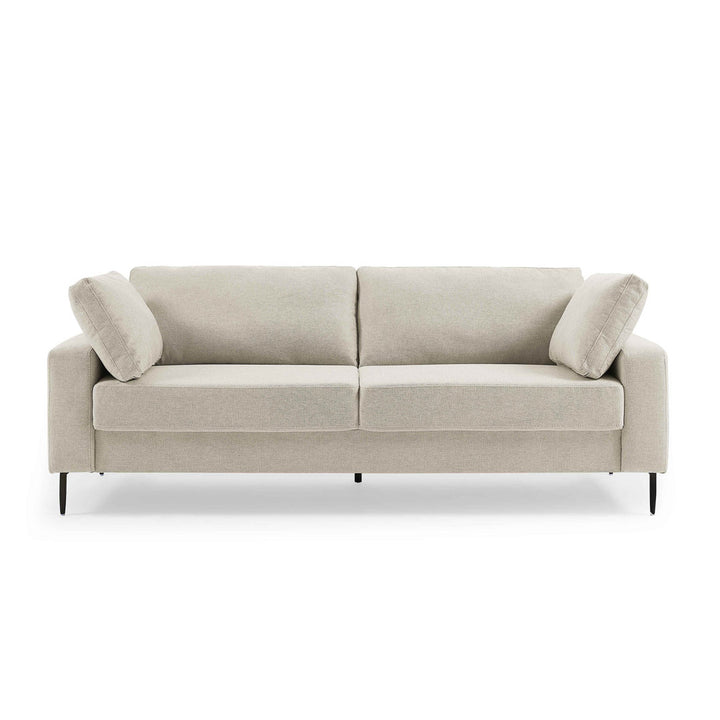 Jeses MINIMORE Modern Style Etta 84.3" Mid-Century Modern Design Sofa Corrigan Studio® Fabric: Off White Linen Blend