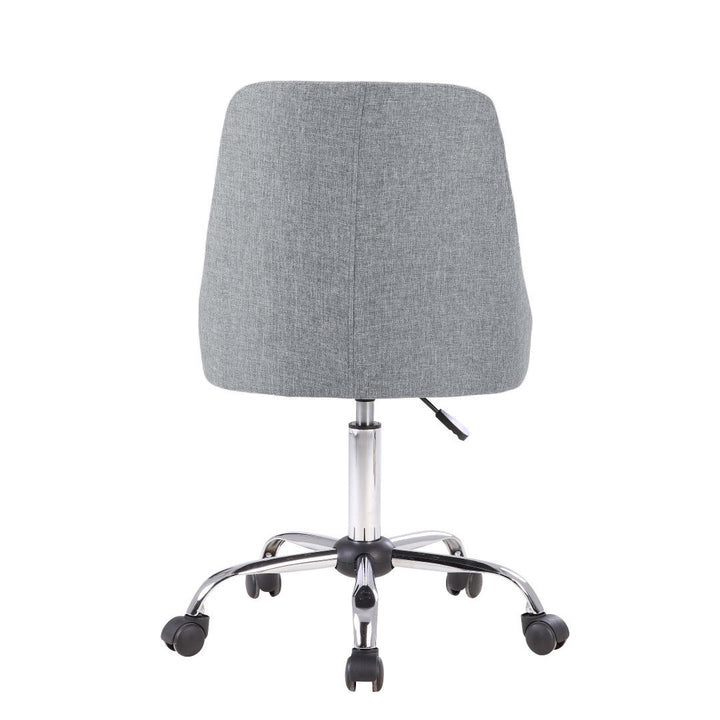 Natalia Fabric Upholstered Office Chair with Chrome Base Etta Avenue™ Teen Upholstery Color: Gray