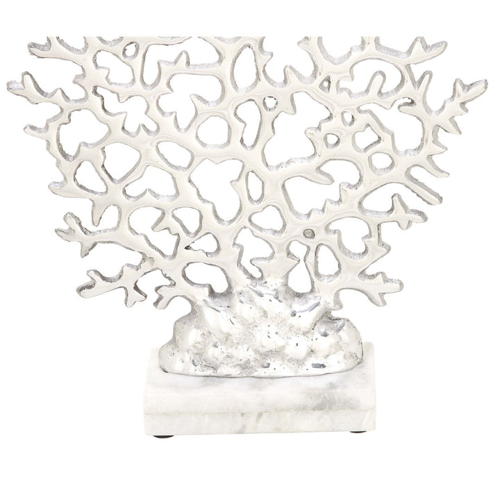 Sizer Aluminum Coral Marble Base Sculpture Highland Dunes