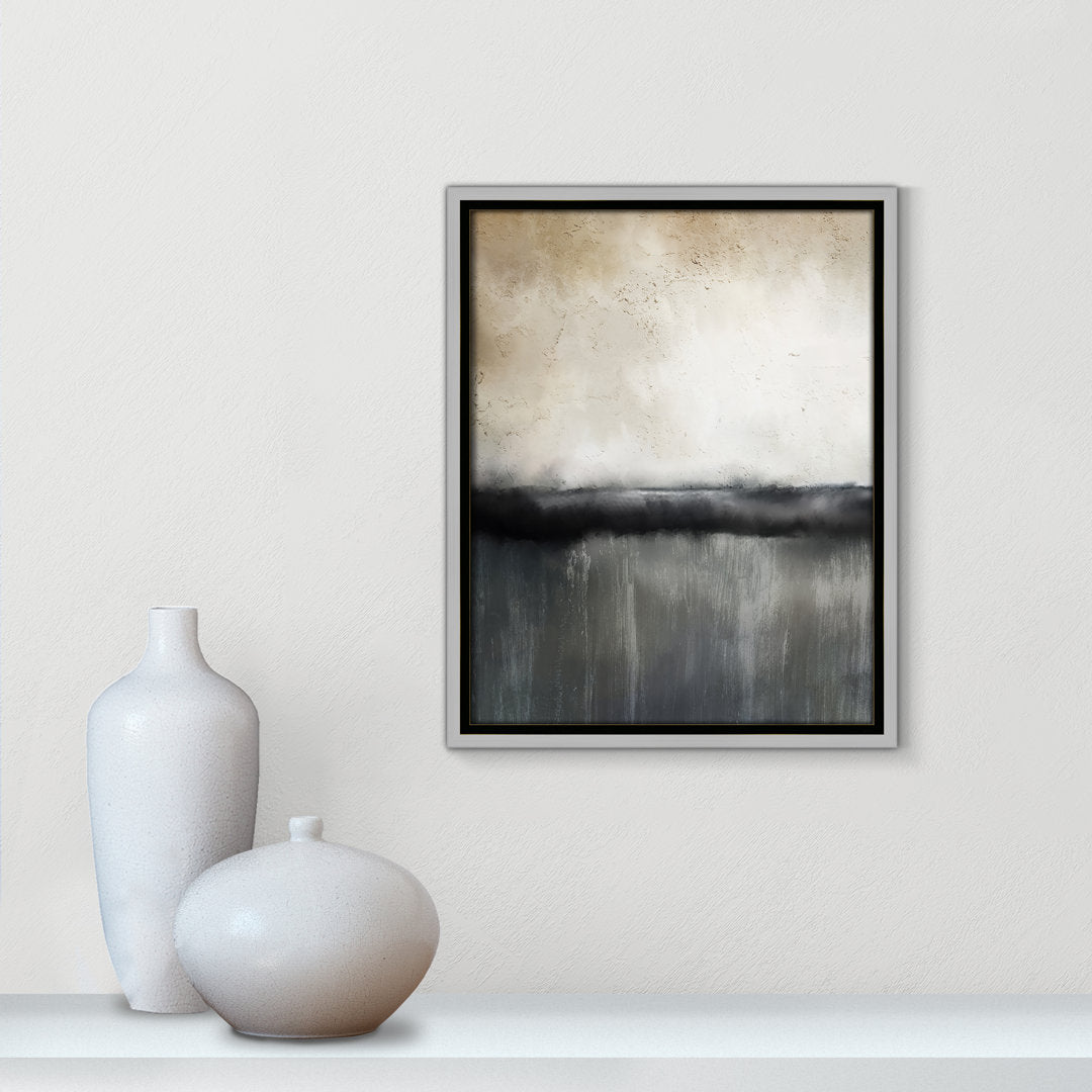 Sunset by Kimberly Allen Print Joss & Main Size: 15.5" H x 12.5" W x 2" D Format: Silver Framed Canvas