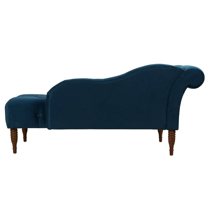 Kannon Tufted Right-Arm Chaise Lounge Willa Arlo™ Interiors Fabric: Teal Velvet