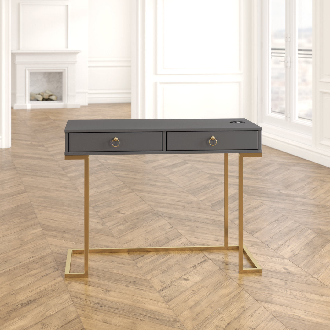 Battista Writing Desk Willa Arlo™ Interiors Color (Top): Graphite Gray
