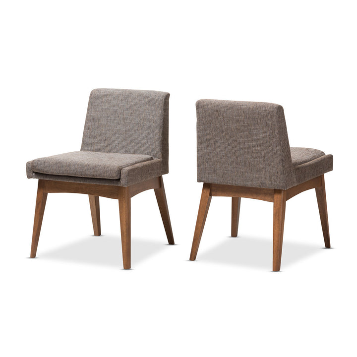 Flatiron Upholstered Side Chair (Set of 2) AllModern Upholstery Color: Brown