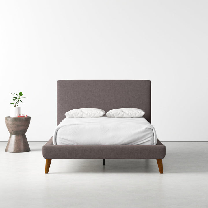 Williams Upholstered Bed AllModern Color: Dark Gray Size: Full
