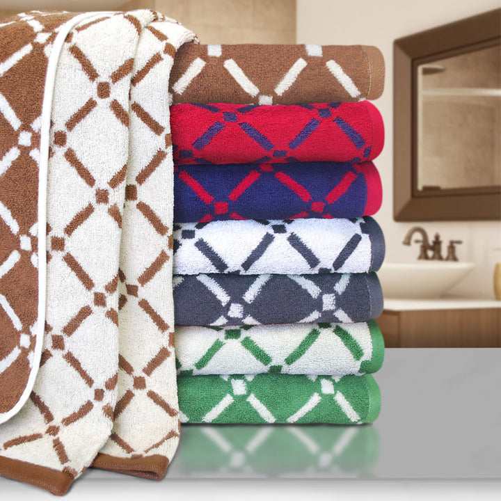 Marito 100% Cotton Bath Sheets (Set of 2) Wrought Studio™ Color: Chocolate/Cream