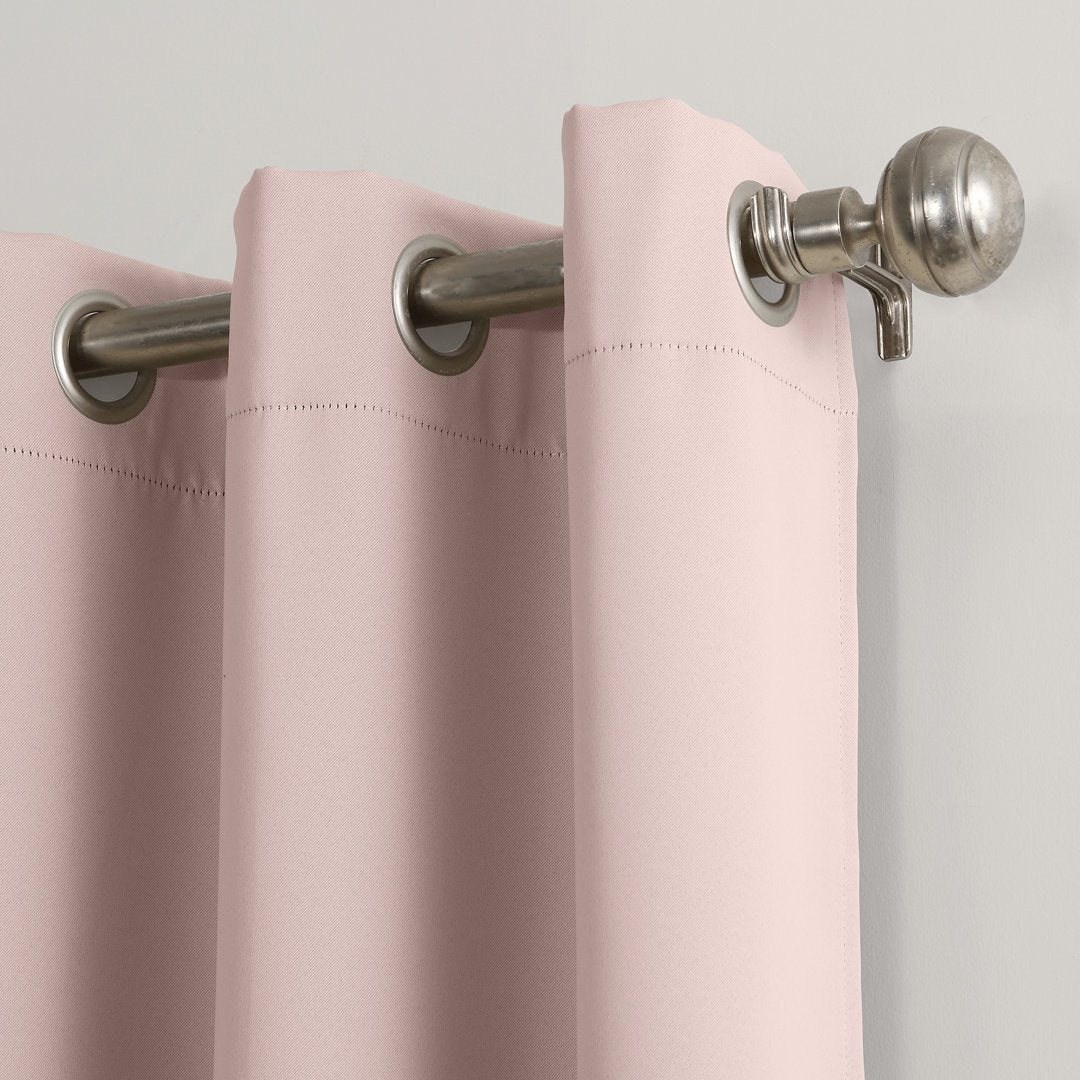 Wayfair Basics Blackout Grommet Curtain Panel Wayfair Basics® Curtain Color: Blush Size per Panel: 54" W x 84" L