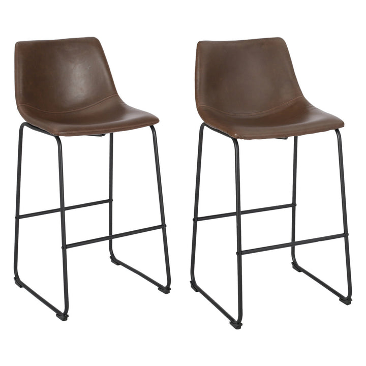 Cobina Counter & Bar Stool (Set of 2) Dakota Fields Seat Height: Bar Stool (30" Seat Height), Finish: Vintage Brown