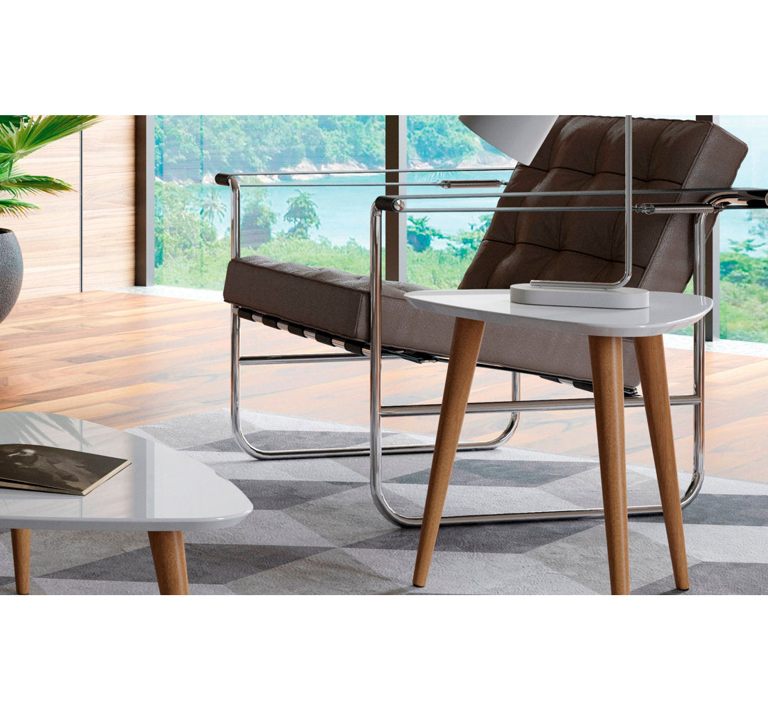 Michaelson End Table Wade Logan® Table Top Color: White Gloss