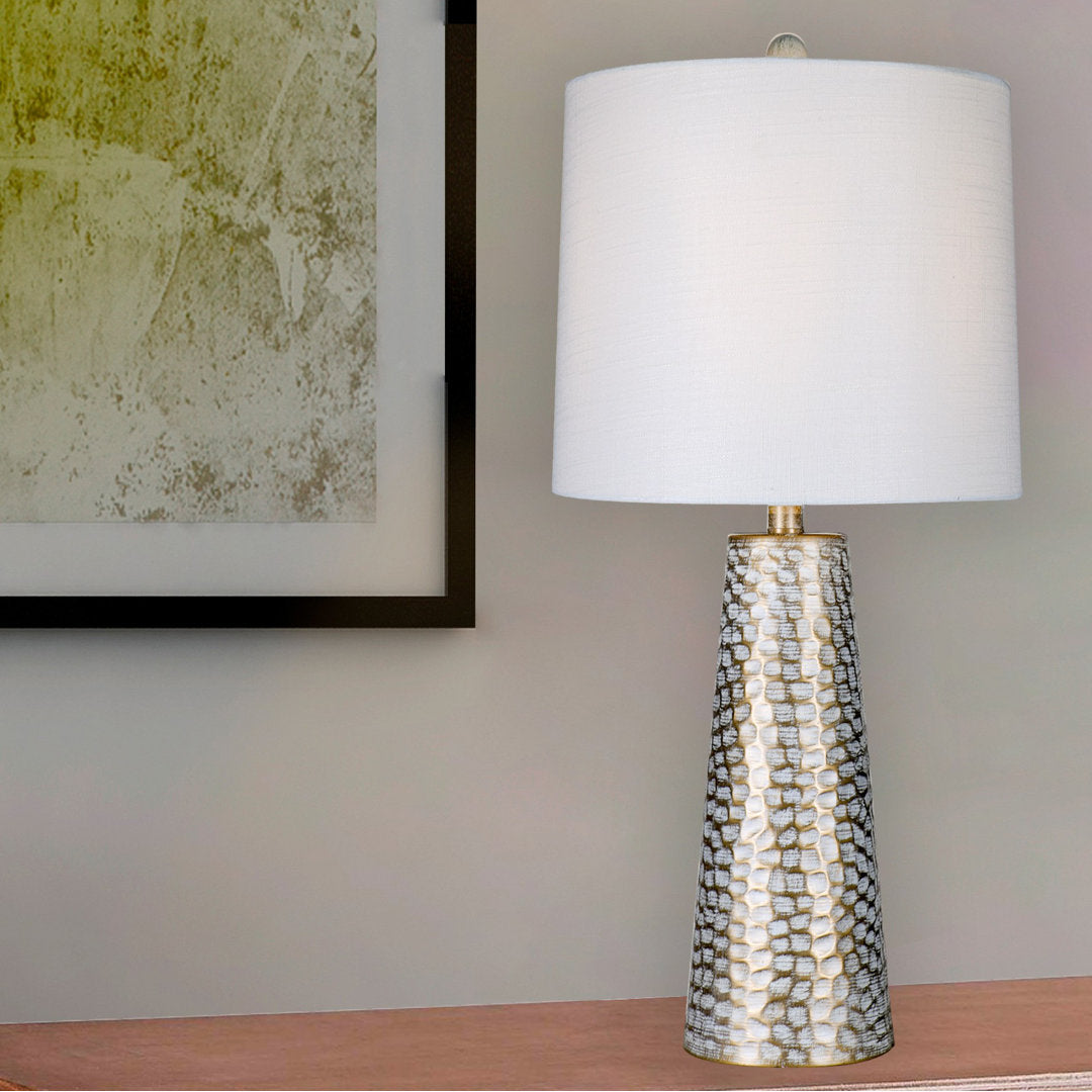 Delphi 25" Table Lamp Wrought Studio™ Base Color: Gold/Gray