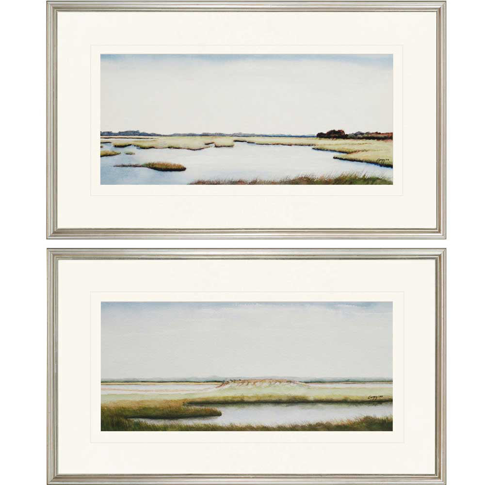 Arlo Marshlands I by Coggins - 2 Piece Picture Frame Print Set Birch Lane™