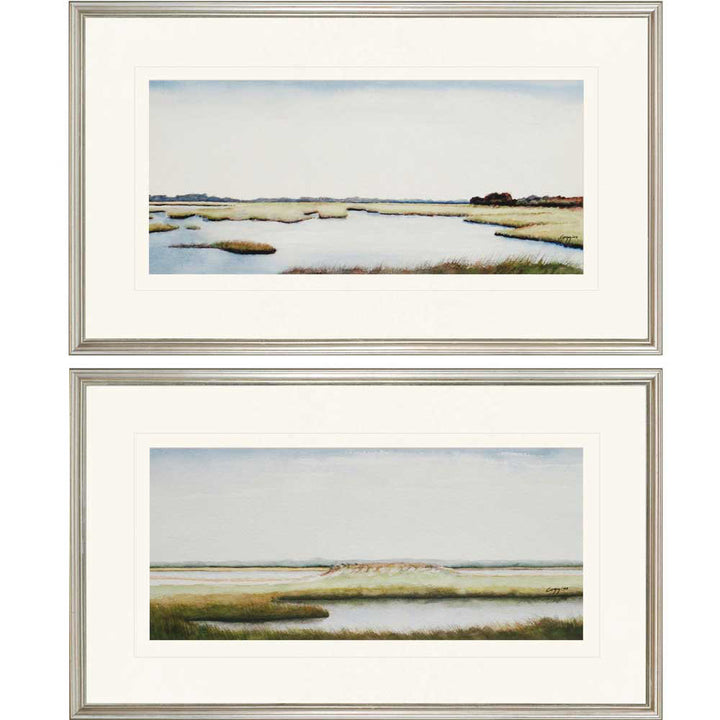Arlo Marshlands I by Coggins - 2 Piece Picture Frame Print Set Birch Lane™