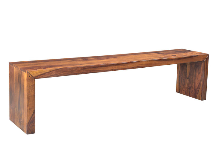 Luro Sheesham Wood Bench Union Rustic Size: 18" H x 60" W x 14" D
