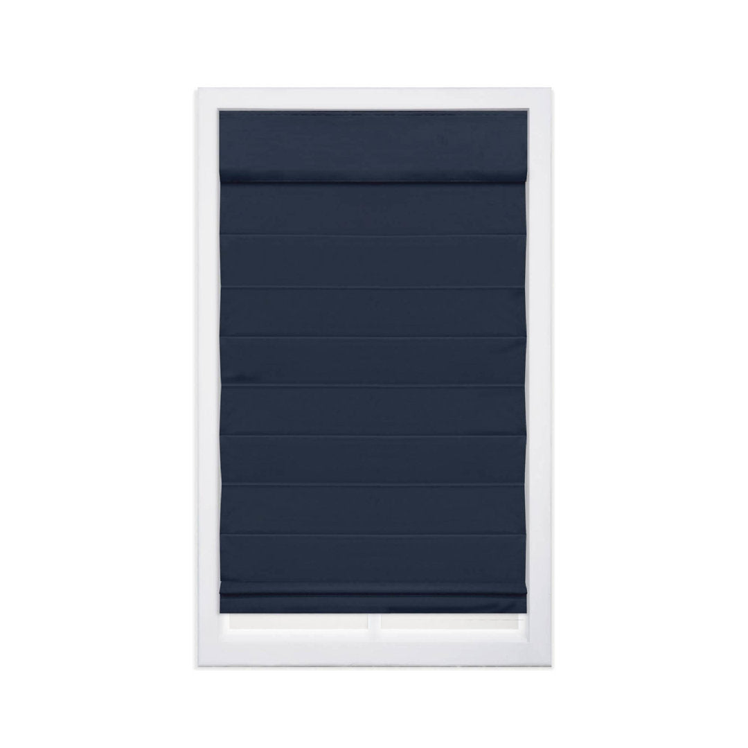Cordless Blackout 100% Cotton Roman Shade with Cellular Shade Backing Symple Stuff Size: 59"W x 72"L Finish: Navy