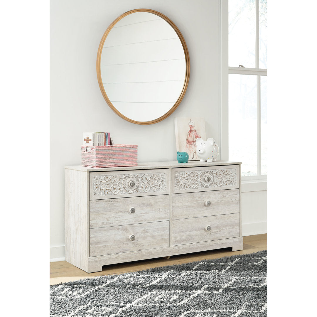 Hoang 6 Drawer Double Dresser Lark Manor™ Color: Whitewash