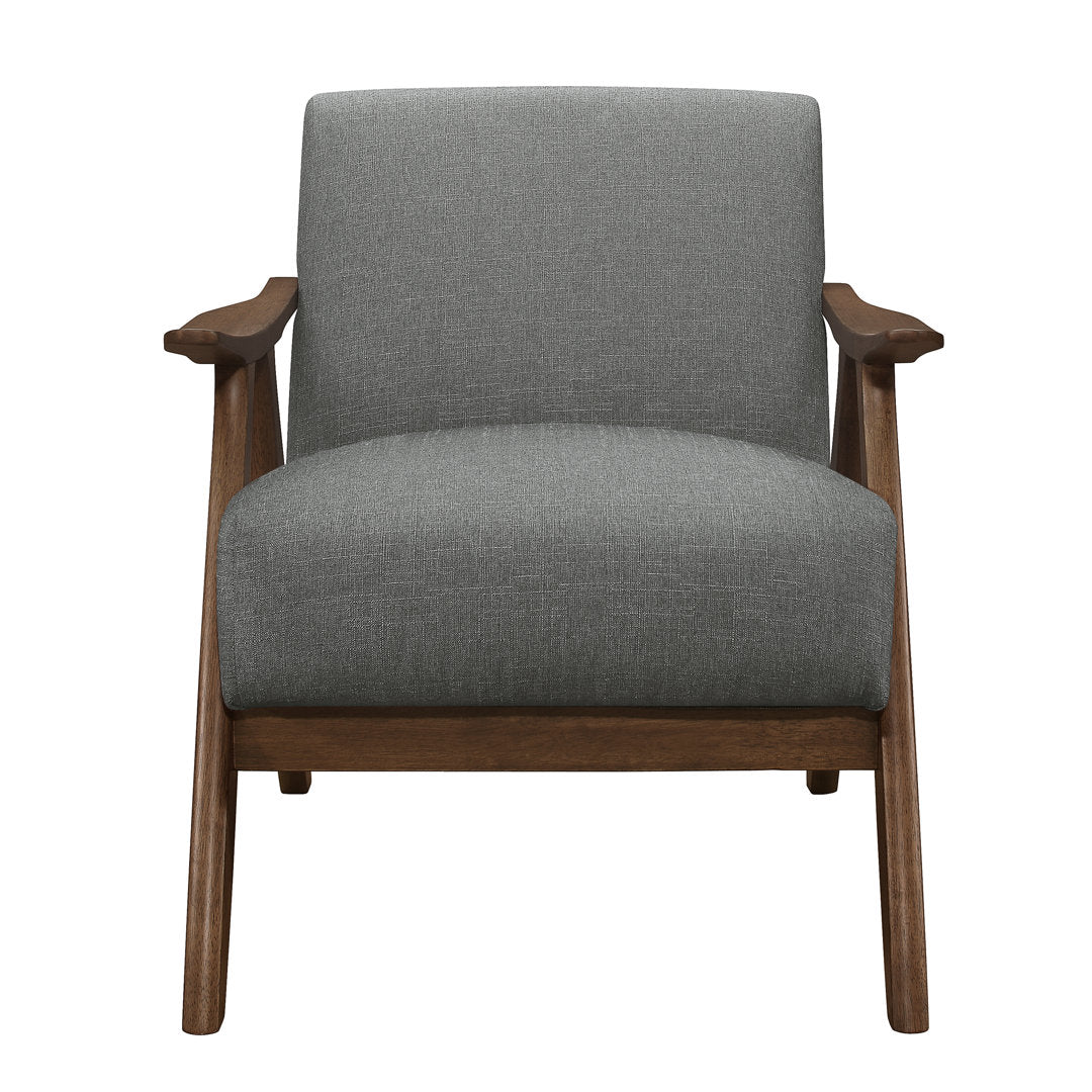 Hofstetter 72.39Cm Wide Polyester Armchair George Oliver Fabric: Gray Linen