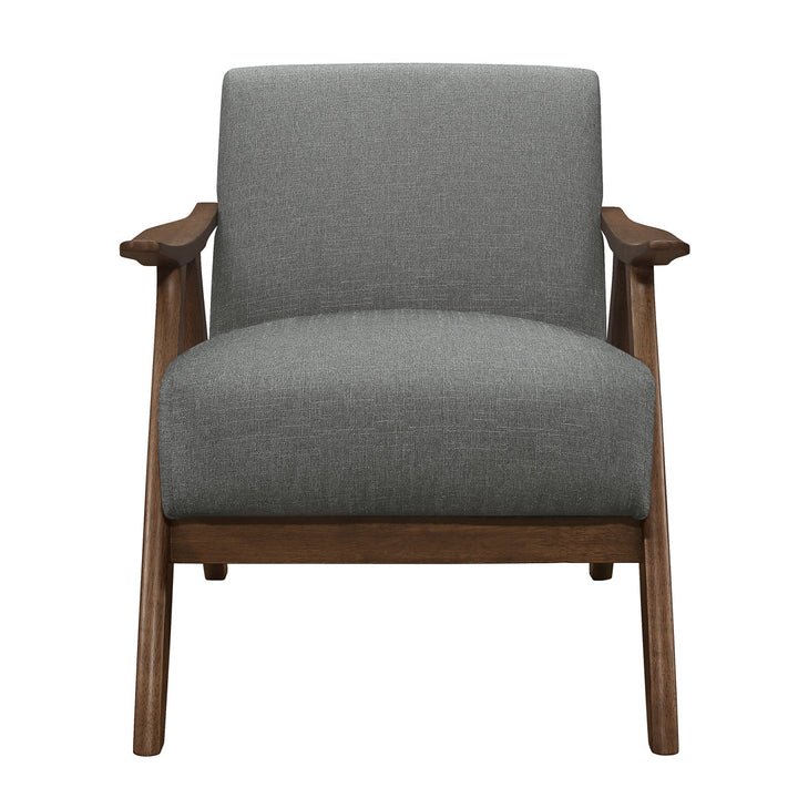 Hofstetter 72.39Cm Wide Polyester Armchair George Oliver Fabric: Gray Linen