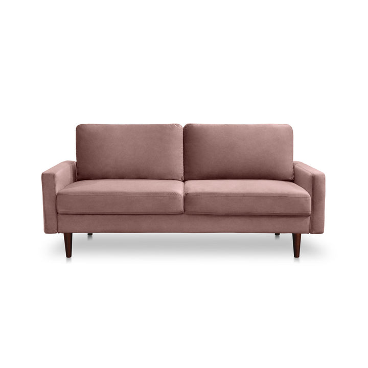 Markham 70" Velvet Square Arm Sofa Willa Arlo™ Interiors Fabric: Rose Polyester