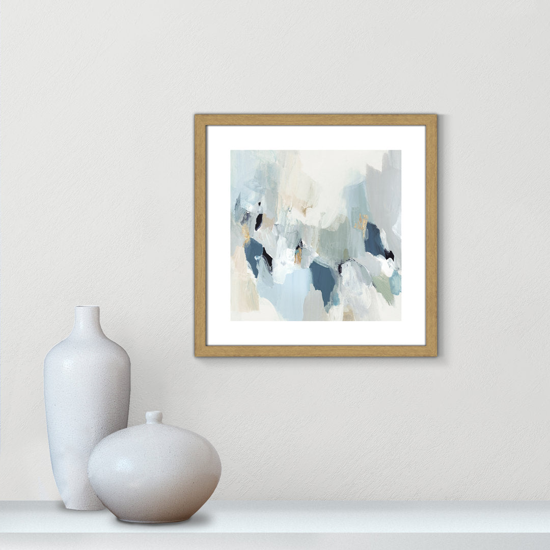 Little Talks II by Isabelle Z - Picture Frame Print on Canvas Casa Fine Arts Size: 18.25" H x 18.25" W x 0.75" D Format: Beige Wood Framed Paper