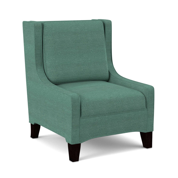 Lucy 26" W Slipper Chair Edgecombe Furniture Body Fabric: Antic Lagoon