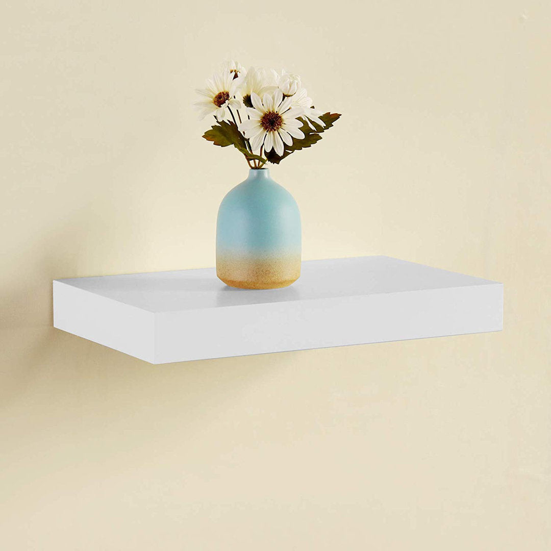 Himmelmann Floating Shelf Ebern Designs Size: 2" H x 59.5" W x 9.25" D Finish: White